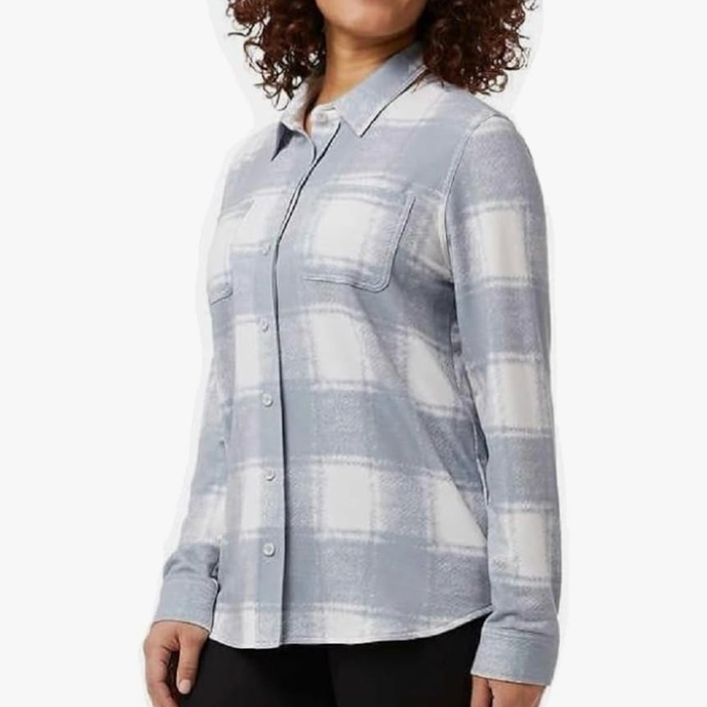 32 Degrees Gray and White Checkered Button-Down Shirt